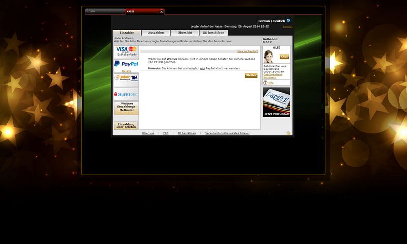 Jeux d'argent en ligne PayPal 2026